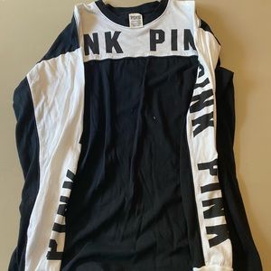 Set of 3 long sleeve PINK tee shirts